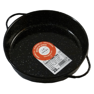 Small Black Enamel Pan 20cm