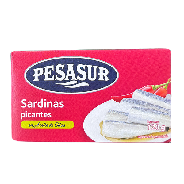 PESASUR SARDINAS PICANTE 120G