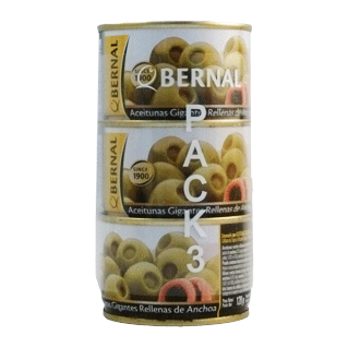 Bernal 3 x 50g Anchovy Stuffed