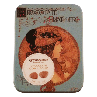 Amatller Milk Choc Leaves Tin