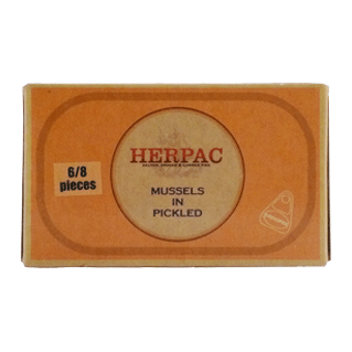 Herpac Mejillones en Escabeche (Pickled Mussels) 69g