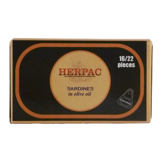 Herpac Sardinas en Aceite de Oliva (Sardines in Olive Oil) 80g tin