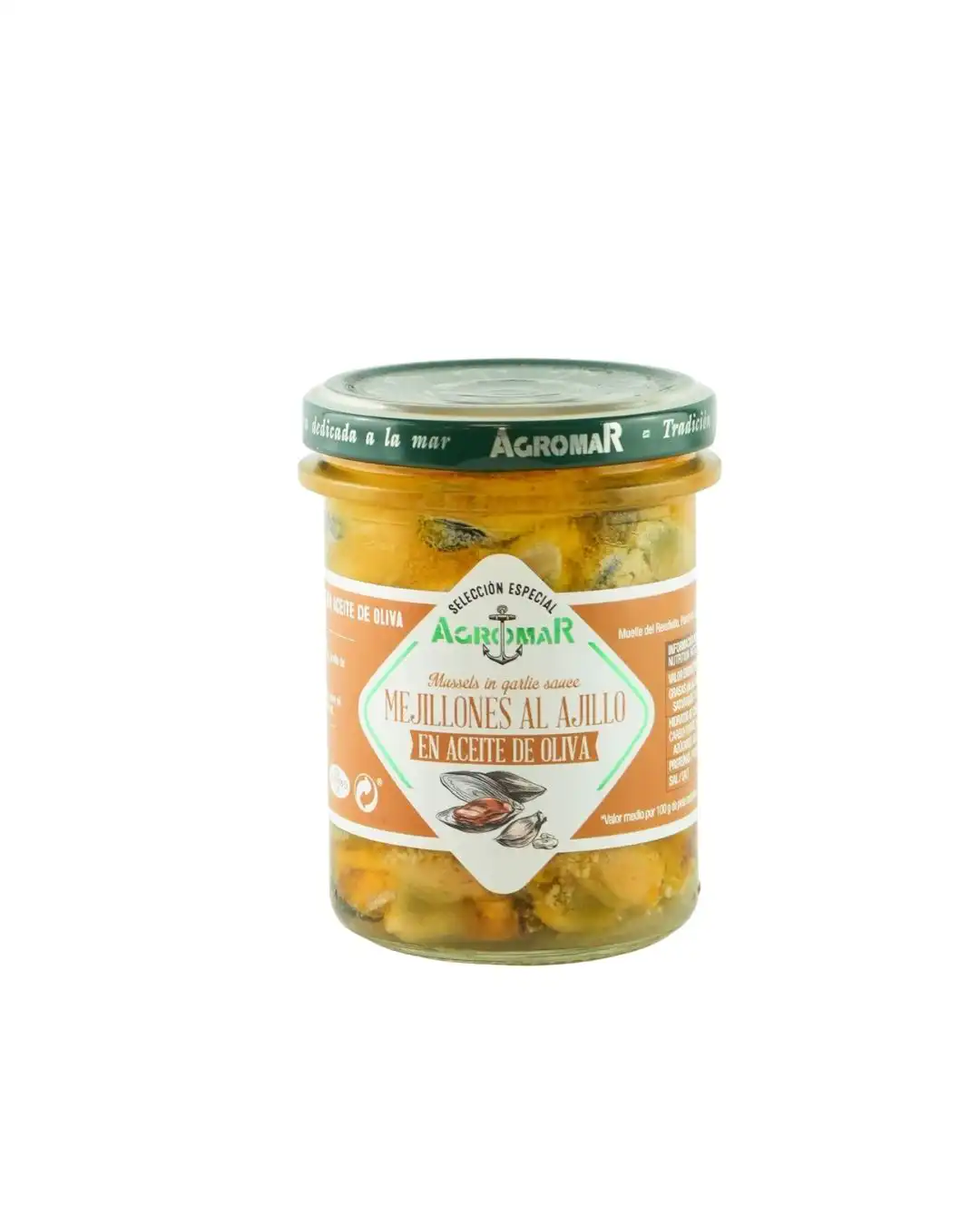 Agromar Mejillones Al Ajillo 190g Jar