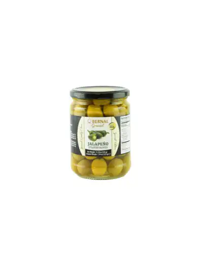 Gourmet Jalapeno Stuffed Olives 225g Jar
