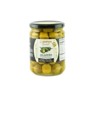 Gourmet Jalapeno Stuffed Olives 225g Jar
