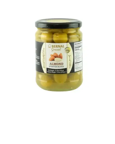 Gourmet Almond Stuffed Olives 225g Jar