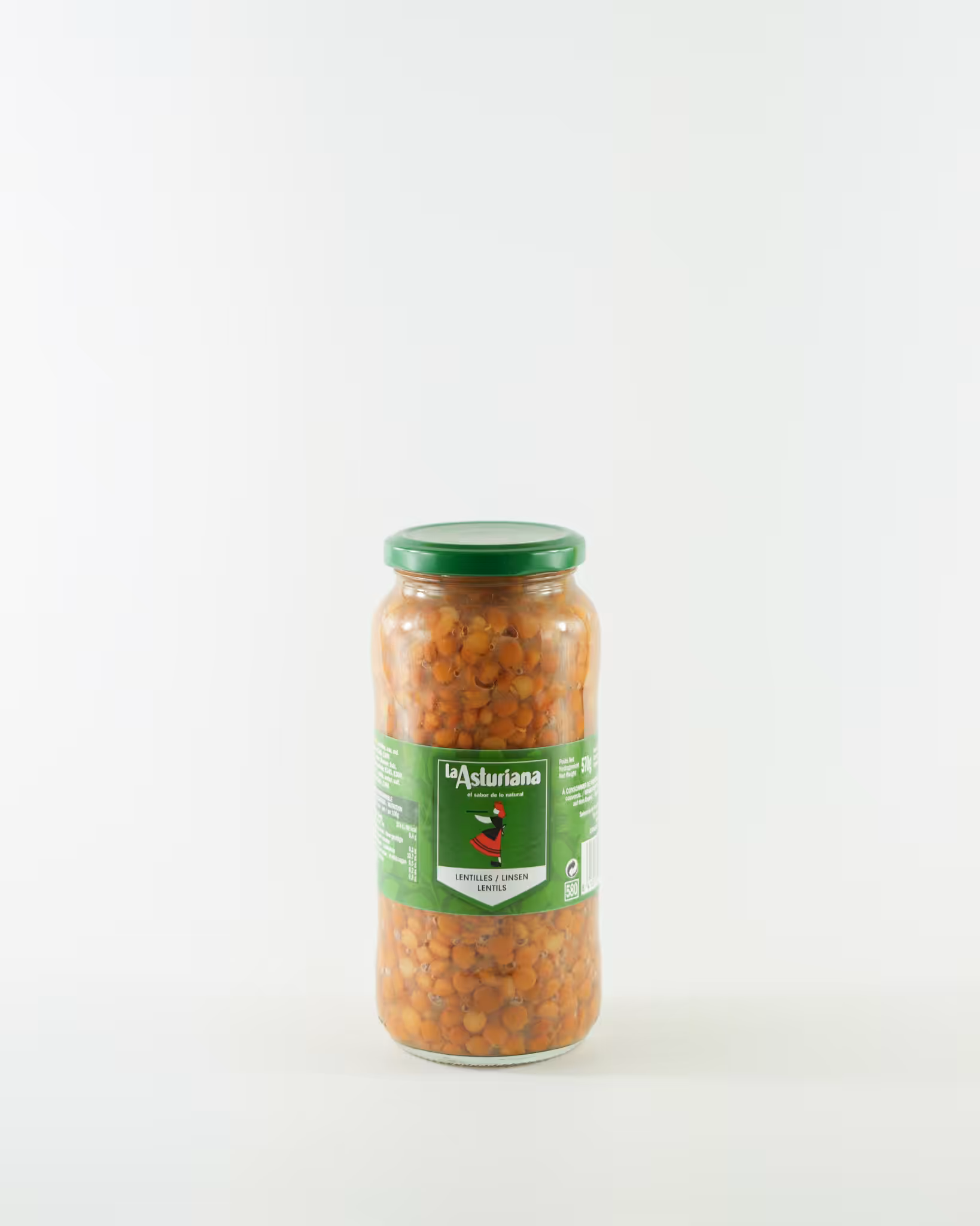 La Asturiana Lentejas (Lentils) 570g Jar