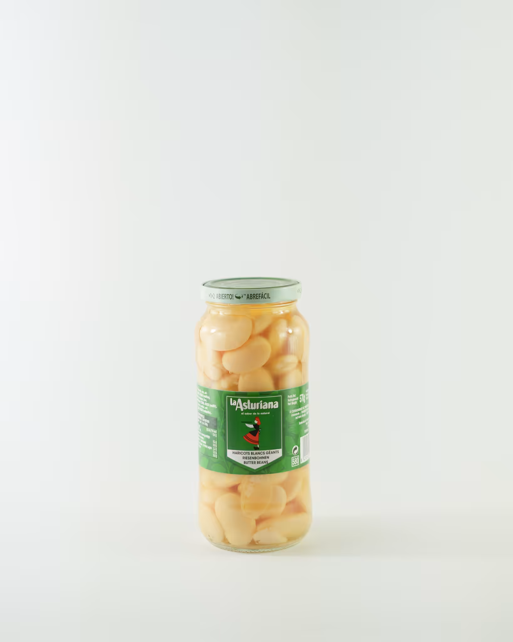La Asturiana Judiones Granja (Butter Beans) 570g Jar